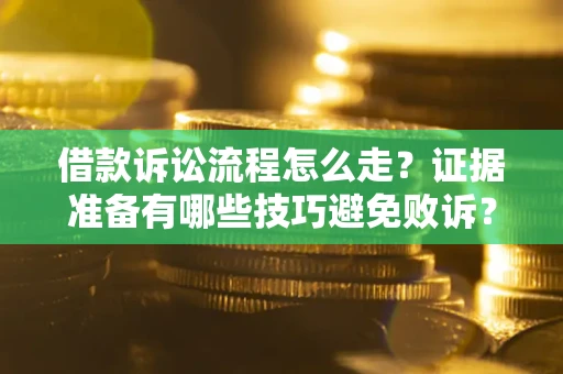 武汉借款诉讼流程怎么走？证据准备有哪些技巧避免败诉？