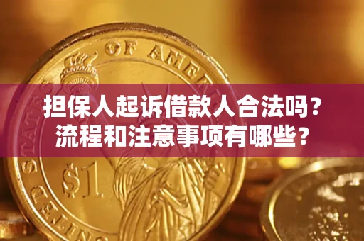 武汉担保人起诉借款人合法吗？流程和注意事项有哪些？