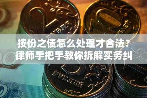 武汉按份之债怎么处理才合法？律师手把手教你拆解实务纠纷