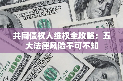 武汉共同债权人维权全攻略：五大法律风险不可不知