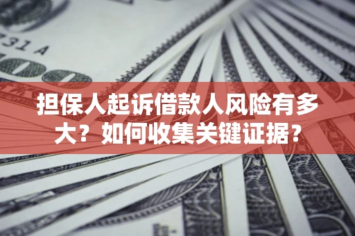 武汉担保人起诉借款人风险有多大？如何收集关键证据？