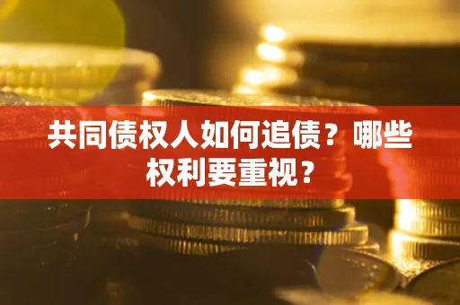武汉共同债权人如何追债？哪些权利要重视？