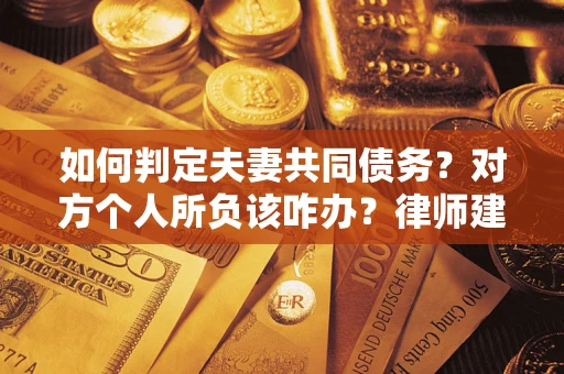 武汉如何判定夫妻共同债务？对方个人所负该咋办？律师建议