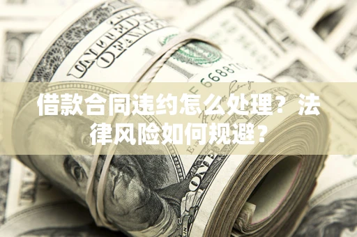 武汉借款合同违约怎么处理？法律风险如何规避？