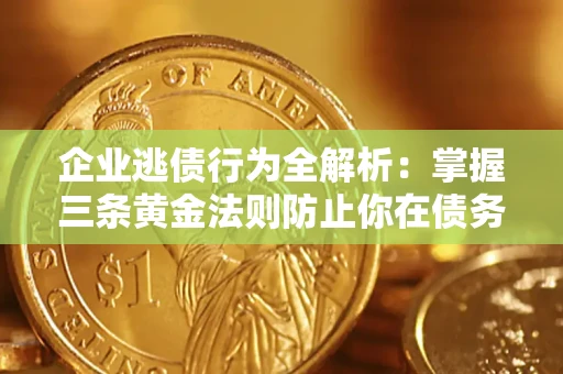 武汉企业逃债行为全解析：掌握三条黄金法则防止你在债务乱局中“踩雷”