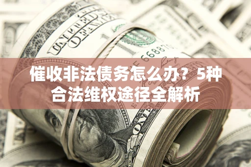 武汉催收非法债务怎么办？5种合法维权途径全解析