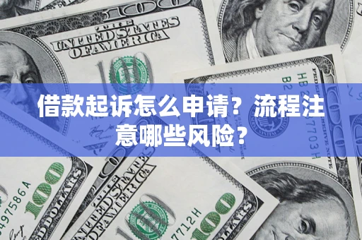 武汉借款起诉怎么申请？流程注意哪些风险？