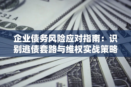 武汉企业债务风险应对指南：识别逃债套路与维权实战策略