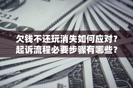 武汉欠钱不还玩消失如何应对？起诉流程必要步骤有哪些？